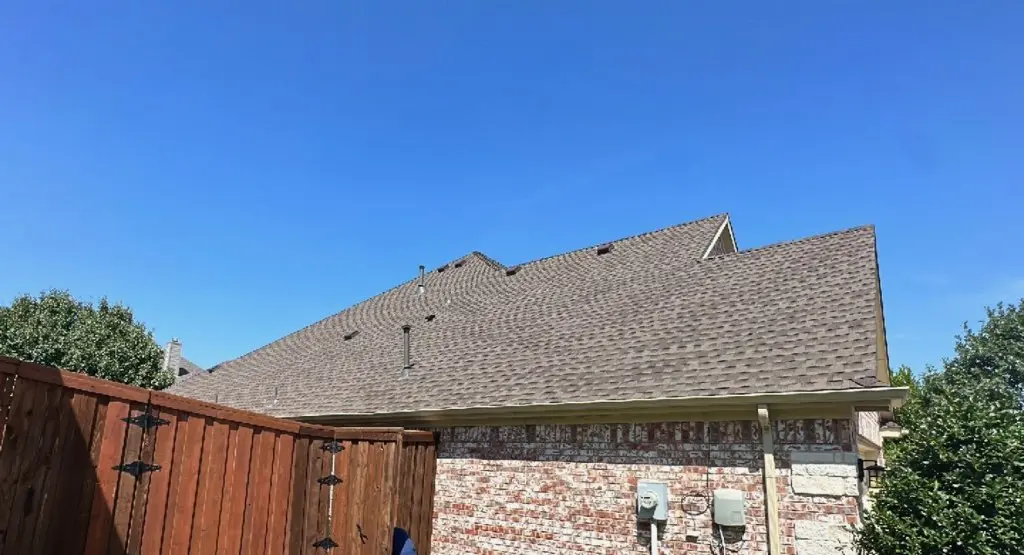 Completed roof replacement project in New Burlington